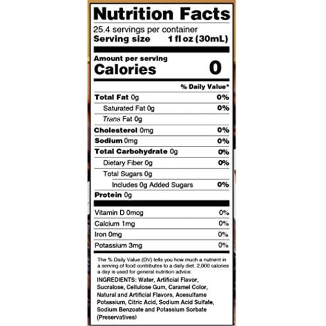 Jordan's Skinny Mixes Syrups Cinnamon Dolce, Sugar Free Flavoring, 25.4 Oz