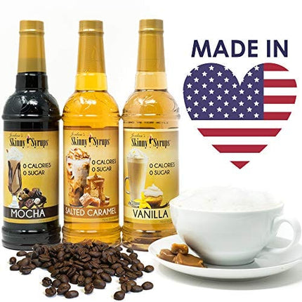 Jordan's Skinny Syrups | Classic Syrup Sampler| Healthy Flavors with 0 Calories, 0 Sugar, 0 Carbs, 25.4 Fl Oz (Pack of 6)