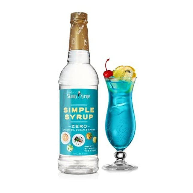 Jordan's Skinny Syrups Sugar Free Simple Syrup - 0 Calories 0 Sugar 0 Carbs - Gluten Free, Keto Friendly, Made in the USA
