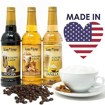Jordan’s Skinny Syrups Mocha, Sugar Free Coffee Flavoring Syrup, 25.4 Ounce Bottle