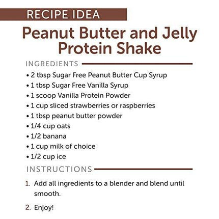 Jordan’s Skinny Syrups Peanut Butter Cup, Sugar Free Flavoring Syrup, 25.4 Ounce Bottle