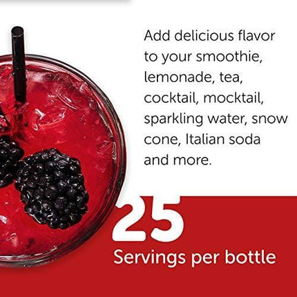 Jordan’s Skinny Syrups Raspberry, Sugar Free Flavoring Syrup, 25.4 Ounce Bottle