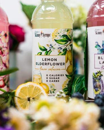 Jordans Skinny Syrups Sugar Free Lemon Elderflower Syrup | Gluten Free | Keto | Kosher | Made in the USA …