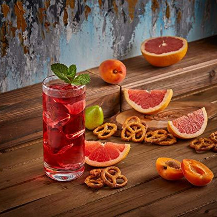 JoyJolt Faye Highball Glasses Set of 6 Tall Drinking Glasses. 13oz Cocktail Glass Set. Lead-Free Crystal Glassware. Bourbon or Whiskey Glass Cup, Bar, Iced Tea, Water, Mojito and Tom Collins Glasses