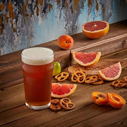 JoyJolt Grant Pint Glasses Set of 4 (FOUR) 1.2 Pint Glass Capacity in a Traditional Pub Drinking Glasses Design. Oversized Beer Glasses Set for Guinness, Stout, and Craft Beer Glasses by the Pint!