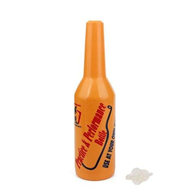 joyMerit Flair Bartender Practice & Performance Bottle, Orange (Random Color Cap)
