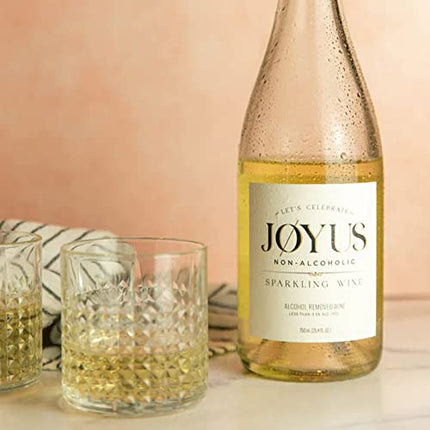 Joyus Non-Alcoholic Sparkling Wine, Crisp, Fragrant, Playful on the Palate, 100% Recyclable Bottle, 750ml (25.4 oz)