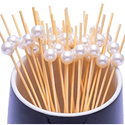 Kali Dreams Fancy Cocktail Picks Handmade Bamboo Toothpicks 4.7 Multicolor Party Supplies Total 200 Counts (4-Pack Mix)
