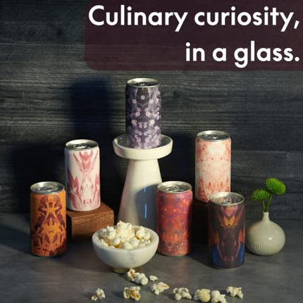 Kally Non Alcoholic Drinks - Made with Verjus, Fruit, and Botanicals - Sip & Savor Non Alcoholic Drinks, No Artificial Flavors & No Added Sugar, 6-Pack of 8 fl oz Cans (Curiosity Collection)