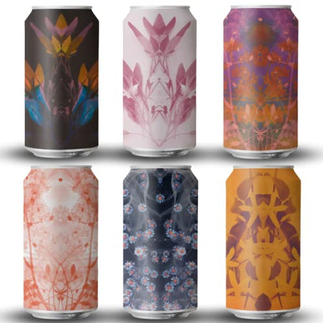 Kally Non Alcoholic Drinks - Made with Verjus, Fruit, and Botanicals - Sip & Savor Non Alcoholic Drinks, No Artificial Flavors & No Added Sugar, 6-Pack of 8 fl oz Cans (Curiosity Collection)