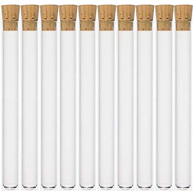 16x150mm Borosilicate Glass Test Tubes with Cork Stoppers, 23ml Vol, Karter Scientific 201B1 (Pack of 10)
