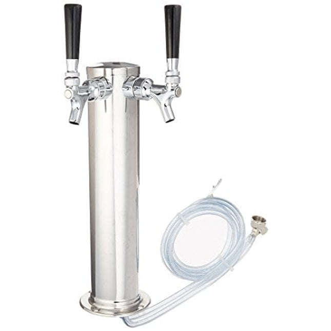 Kegco KC D4743DT-SS Draft Beer Kegerator Tower, 3 inches, Stainless Steel