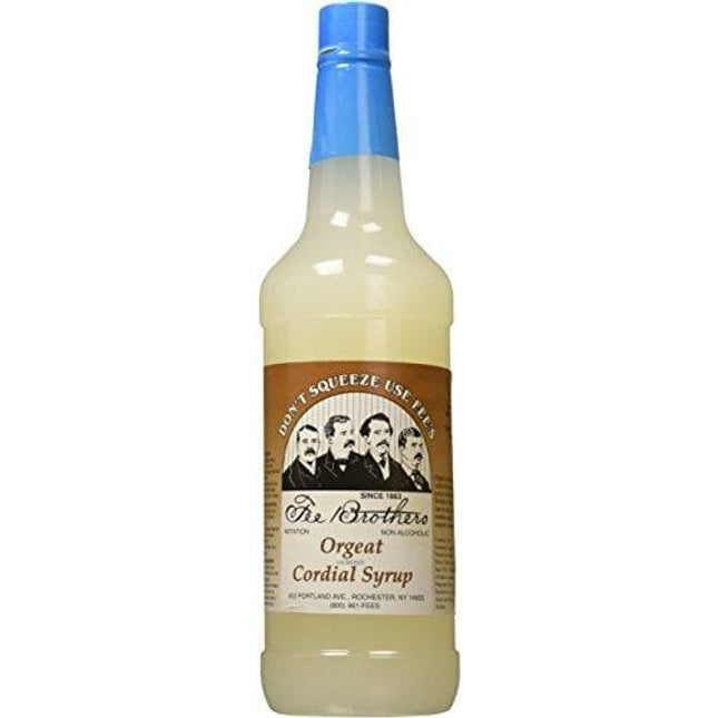 Fee Brothers Orgeat Almond Cordial Cocktail Syrup: 32 Ounces