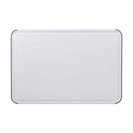 KitchenAid Classic Nonslip Plastic Cutting Board, 12x18-Inch, White