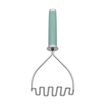 KitchenAid Gourmet Stainless Steel Wire Masher, 10.24-Inch, Aqua Sky