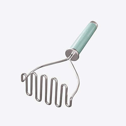KitchenAid Gourmet Stainless Steel Wire Masher, 10.24-Inch, Aqua Sky