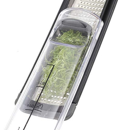 Kitchen IQ Better Zester, Charcoal Gray