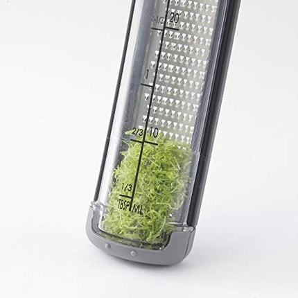 Kitchen IQ Better Zester, Charcoal Gray