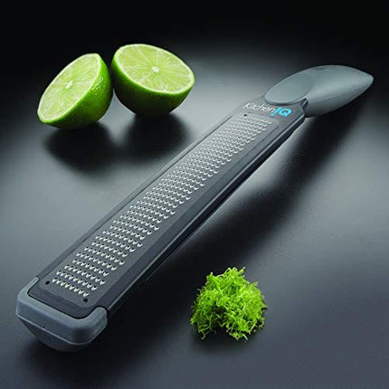 Kitchen IQ Better Zester, Charcoal Gray