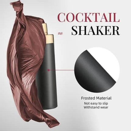 KITVINOUS Cocktail Shaker, Premium 18/8 Stainless Steel Martini Shaker with Built-In Strainer for Home Bartender, 22oz Margarita Shaker