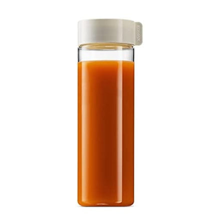 Advanced Mixology Juice Bottles 18.5-oz | Set-of-6 Reusable Juice & Smoothie Bottles | Premium BPA-Free Plastic, Shatterproof, Leakproof, Freezer & Dishwasher Safe | Wide Mouth Juice & Smoothie Containers