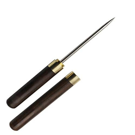 9" Ice Picks Stainless Steel Wooden Handle With Cover for Kitchen, Bars, Bartender,Picnics, Camping, And Restaurant (Black sandal wood)