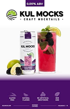 KUL MOCKS - Craft Mocktails | All the Experience, Without the Alcohol | Ready-to-Drink Zero Proof Cocktails | 0.00% ABV | Award Winning | Party Box - Variety Pack (6pk)