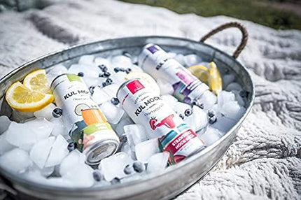 KUL MOCKS - Craft Mocktails | Ready-to-Drink Non-Alcoholic Cocktails | 0.00% ABV | Award Winning | Mock Mule, Strawberry Mock-arita, Blackberry Mock-jito | Variety - 12 Pack