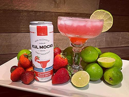 KUL MOCKS - Craft Mocktails | Ready-to-Drink Non-Alcoholic Cocktails | 0.00% ABV | Award Winning | Mock Mule, Strawberry Mock-arita, Blackberry Mock-jito | Variety - 24 Pack