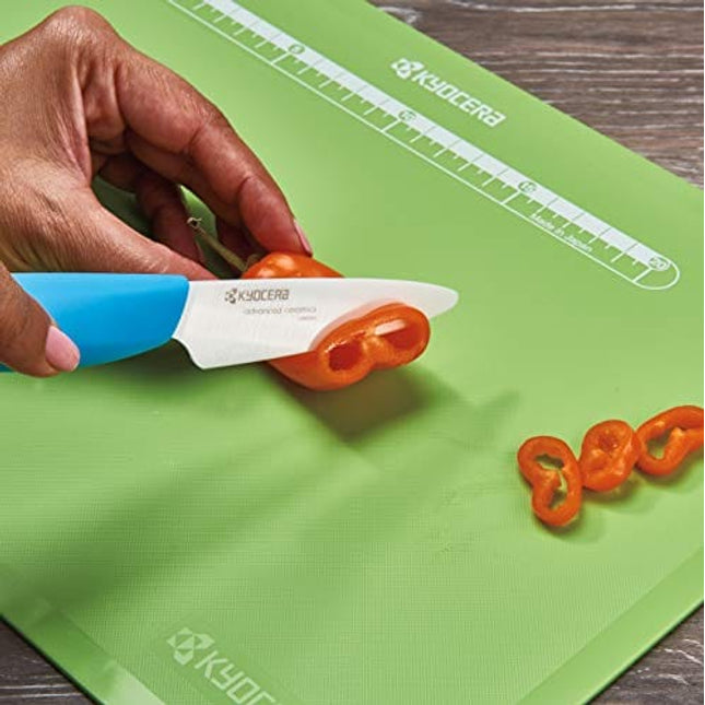 Kyocera Advanced Ceramic Revolution Series 3-inch Paring Knife, Blue Handle, White Blade