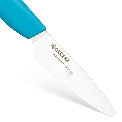 Kyocera Advanced Ceramic Revolution Series 3-inch Paring Knife, Blue Handle, White Blade