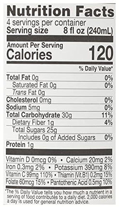 Lakewood Organic Mango Juice, 32 Fl Oz (Pack of 6)