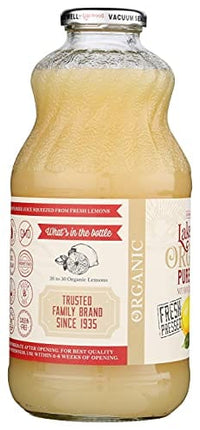 Lakewood Organic Pure Lemon, 32 Ounce (Pack of 6)