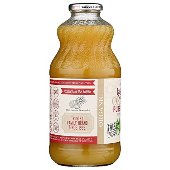 Lakewood Pure Pineapple, Fresh Pressed, 32 Fl Oz (Pack of 6)