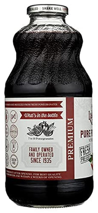 Lakewood PURE Pomegranate Juice, 32 Fl Oz (Pack of 6)