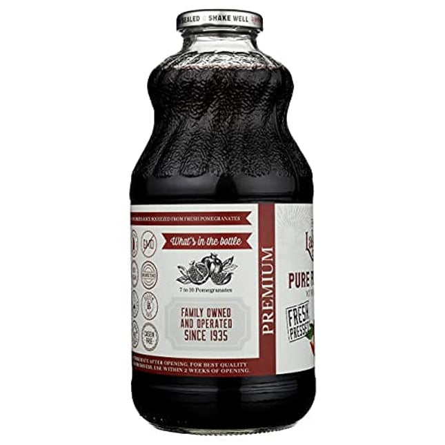 Lakewood PURE Pomegranate Juice, 32 Fl Oz (Pack of 6)