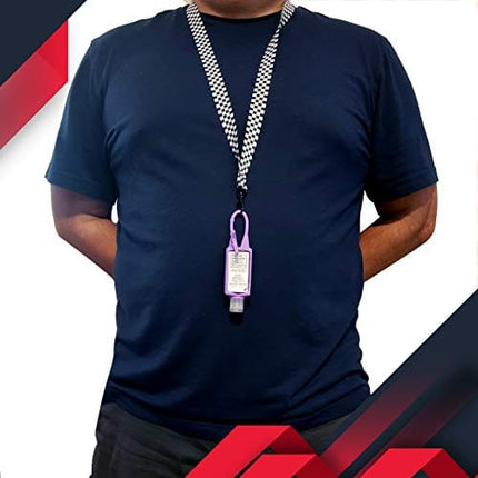 VIP Lanyard w/ Safety Breakaway, Plastic Card Holder and Card Pass - ID Holder for Backstage Concert Event Party Birthday Gaming Ticket - ID Badge Holder for Men Women (Black 10 Lanyards)