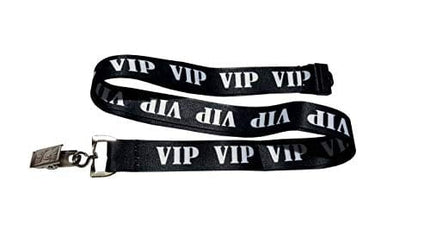 VIP Lanyard w/ Safety Breakaway, Plastic Card Holder and Card Pass - ID Holder for Backstage Concert Event Party Birthday Gaming Ticket - ID Badge Holder for Men Women (Black 10 Lanyards)