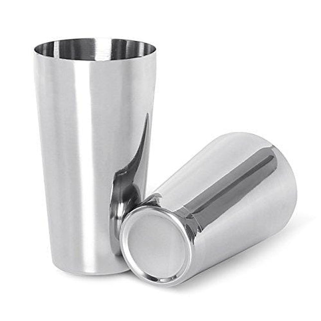 LANZON Boston Cocktail Shaker: 2-Piece All Stainless Steel Boston Shaker Tins, 18oz Weighted & 26oz Unweighted Boston Cocktail Shaker Bar Set for Professional Bartenders and Home Cocktail Lovers