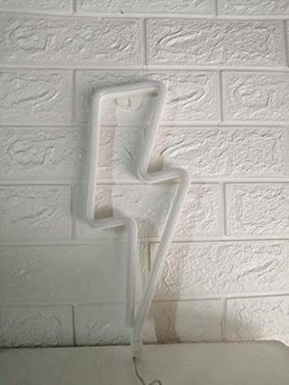 LDGJ Neon Sign Bolt Led Wall Light Battery and USB Operated Lights Blue Lightning Neon Signs Light up for The Home,Kids Room,Bar,Party,Christmas,Wedding