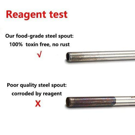 Pour Sspouts for Liquor Bottles, Stainless Steel Bottle Pourer - Wine Tapered Spout Pack of 7