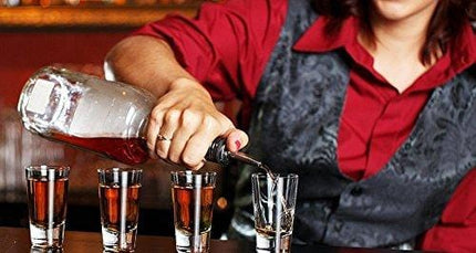 Pour Sspouts for Liquor Bottles, Stainless Steel Bottle Pourer - Wine Tapered Spout Pack of 7