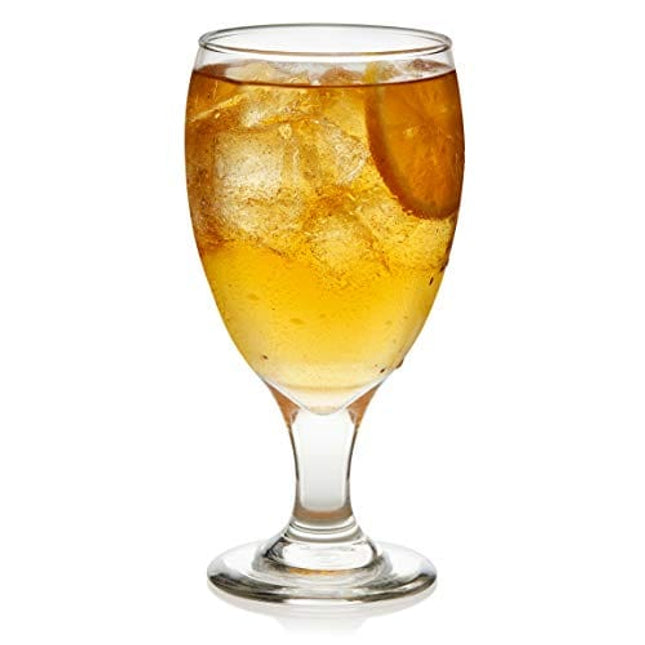 Libbey Classic Goblet Party Glasses, 16.25-ounce, Set of 12