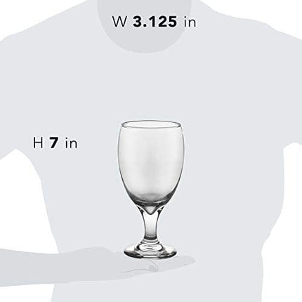 Libbey Classic Goblet Party Glasses, 16.25-ounce, Set of 12