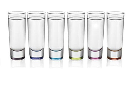 Libbey Troyano Multi-Color Shooter Glasses, Set of 6