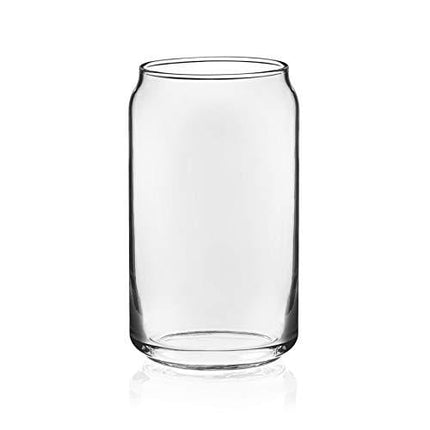 Libbey Can Shaped Beer Glass - 16 oz - 4 PACK w/Pourer