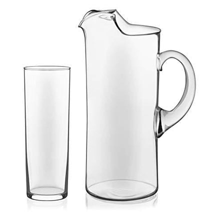 Libbey Modern Bar Boozy Brunch Entertaining Set with 6 Highball Glasses and Pitcher
