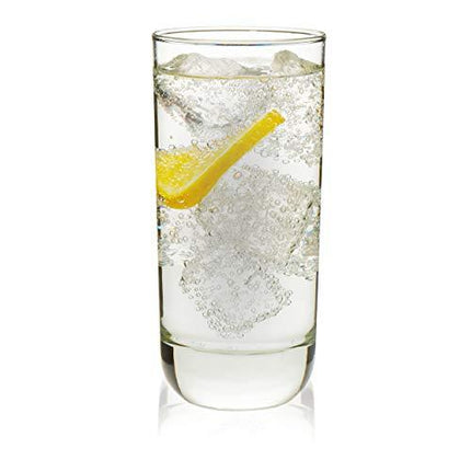 Libbey Polaris 16-Piece Tumbler and Rocks Glass Set, Clear