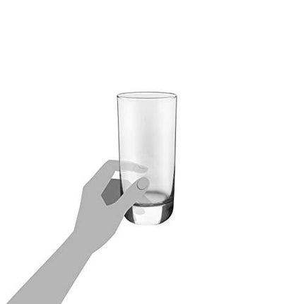 Libbey Polaris 16-Piece Tumbler and Rocks Glass Set, Clear