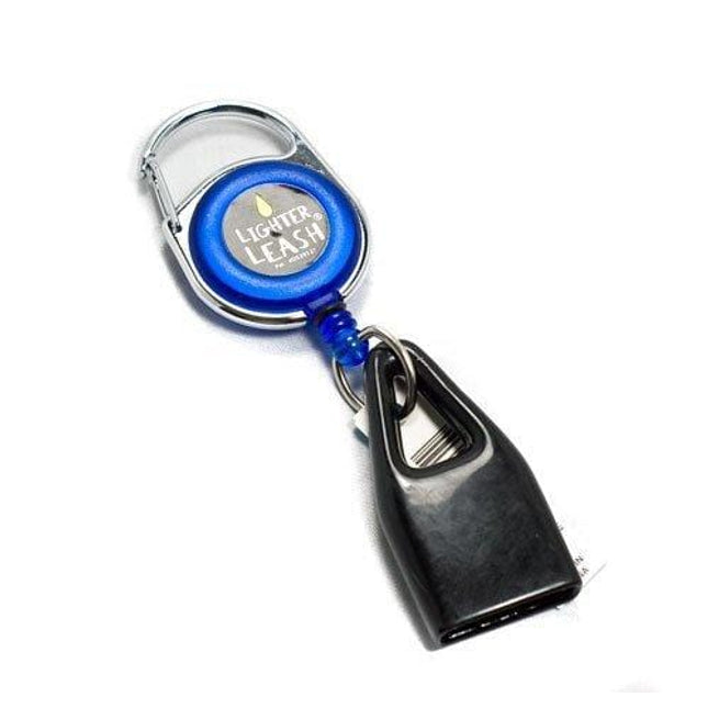 Premium Lighter Leash Retractable Keychain Clip (Blue)